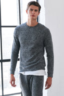 Men's Soft Knit Melange Pullover Sweater - view 3