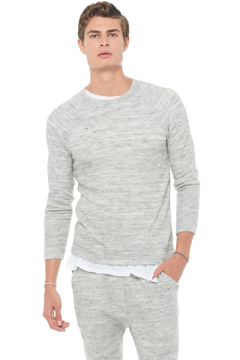Men's Soft Knit Melange Pullover Sweater — Heather