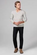 Men's Soft Knit Melange V-Neck Sweater - view 5