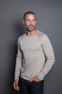 Men's Cameron Tri-Blend Long Sleeve Tee — Mika Jaymes (view 2)