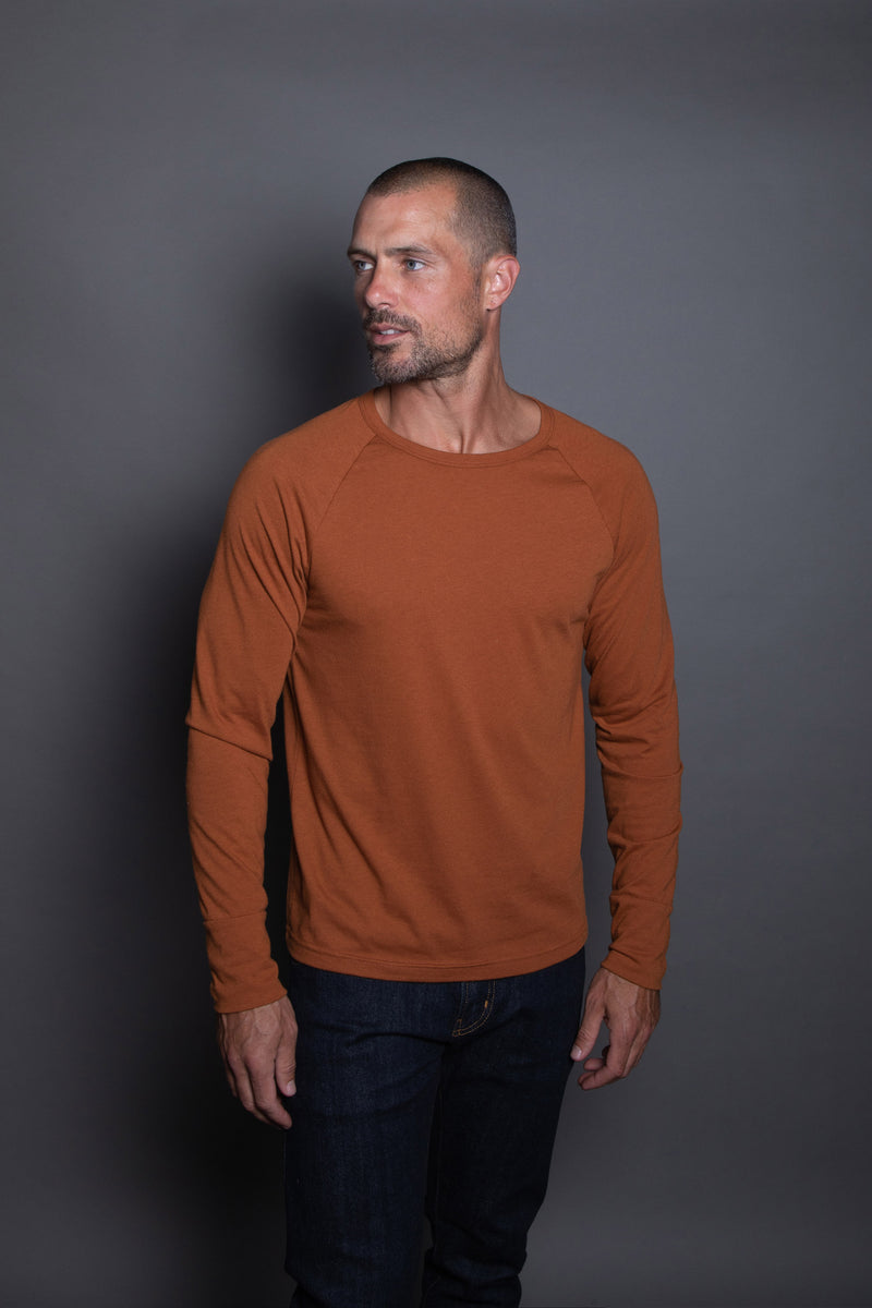 Men's Cameron Tri-Blend Long Sleeve Tee — Antique