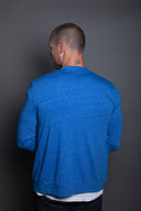 Men's Tri-Blend Cardigan Sweater — Mika Jaymes (view 3)