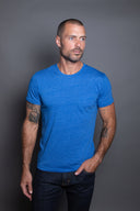 Men's Tri-Blend V-Pocket Tee — Mika Jaymes (view 5)