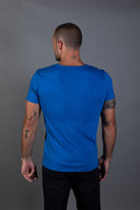 Men's Tri-Blend Patch Sleeve Tee — Mika Jaymes (view 4)