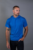 Men's Linen Blend Short Sleeve Hoodie - view 29