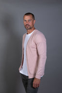 Men's Tri-Blend Cardigan Sweater — Mika Jaymes (view 2)
