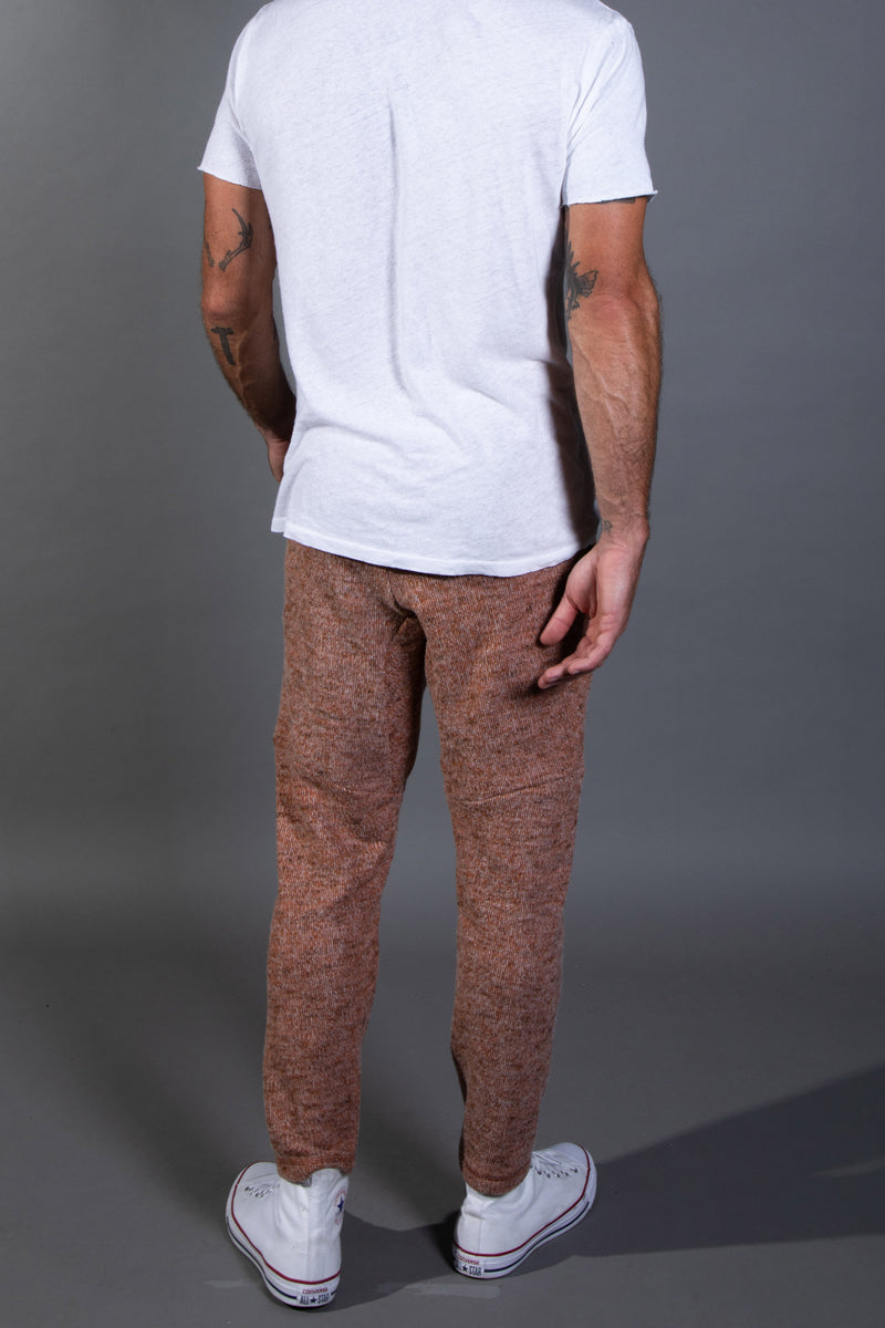 Men's Melange Knit Cinched Bottom Pant – Mika Jaymes