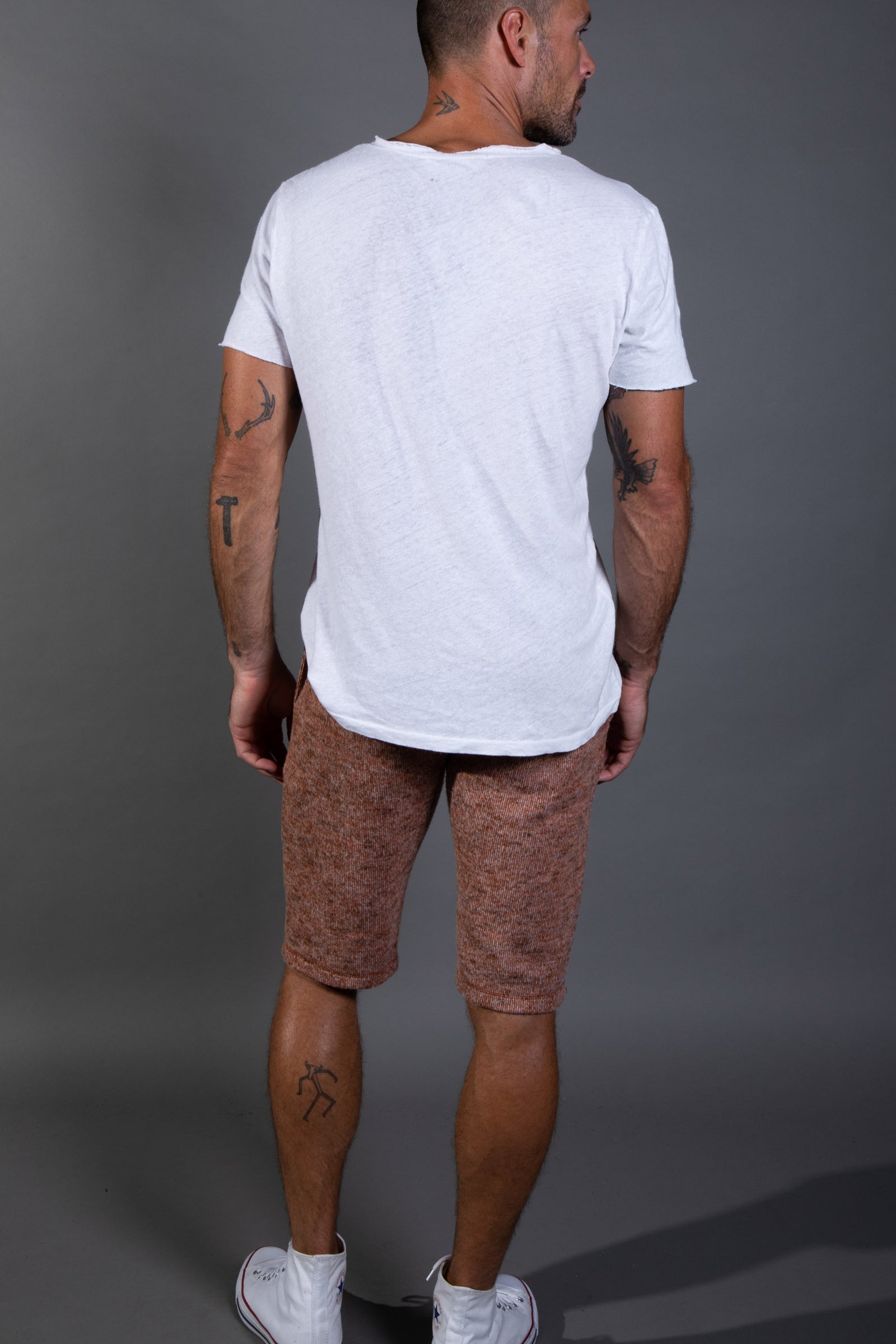 Men's Soft Knit Melange Shorts – Mika Jaymes