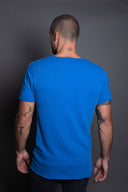 Men's Cotton Linen Patch Sleeve Tee - view 2