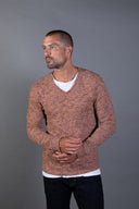 Men's Soft Knit Melange V-Neck Sweater - view 25