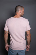 Men's Cotton Linen Patch Sleeve Tee - view 4