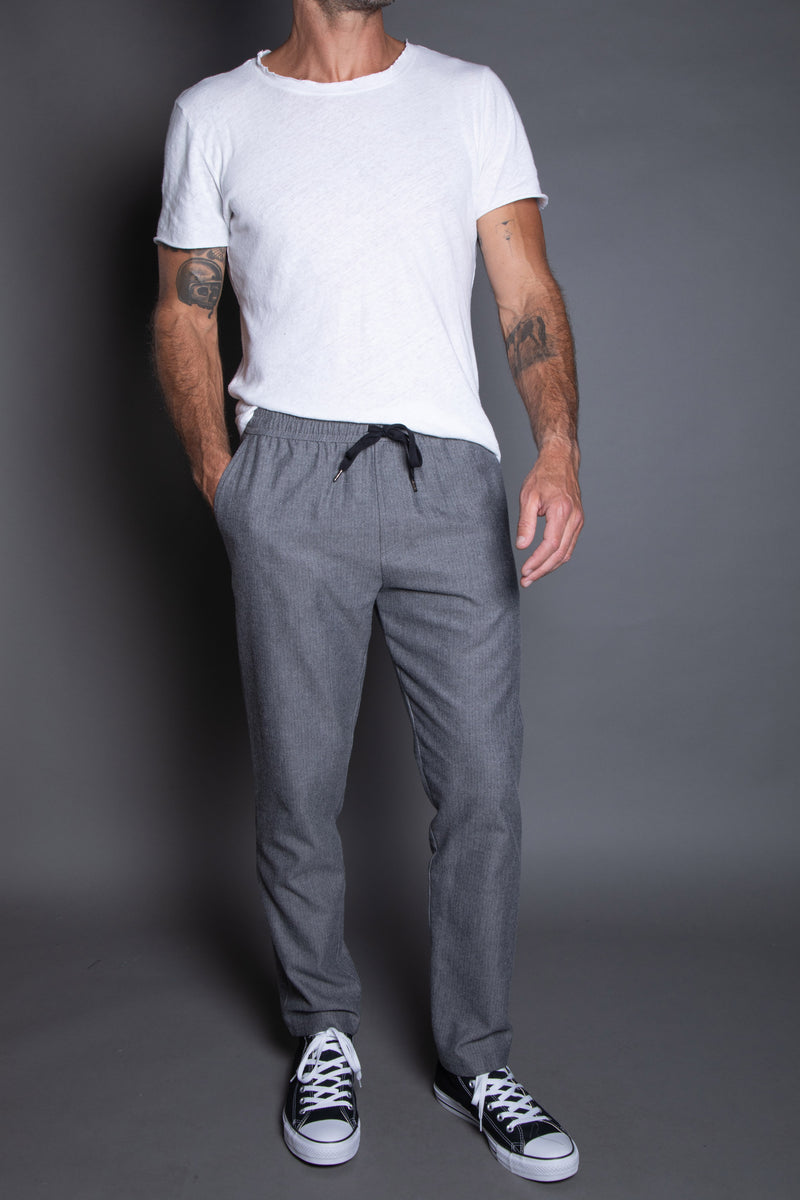 Men's Carlton Casual Work Pant — Gray Chevron