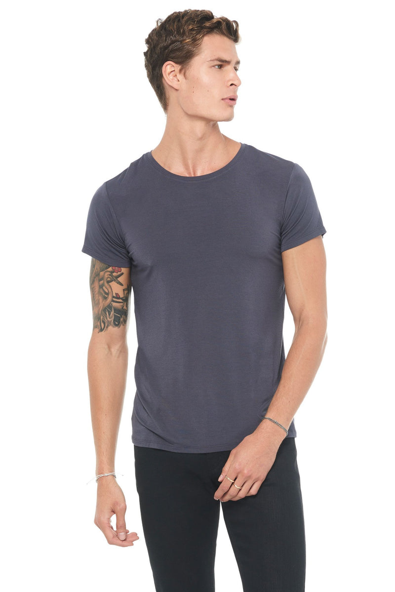 Men's Modal Crew Neck Tee — Graphite