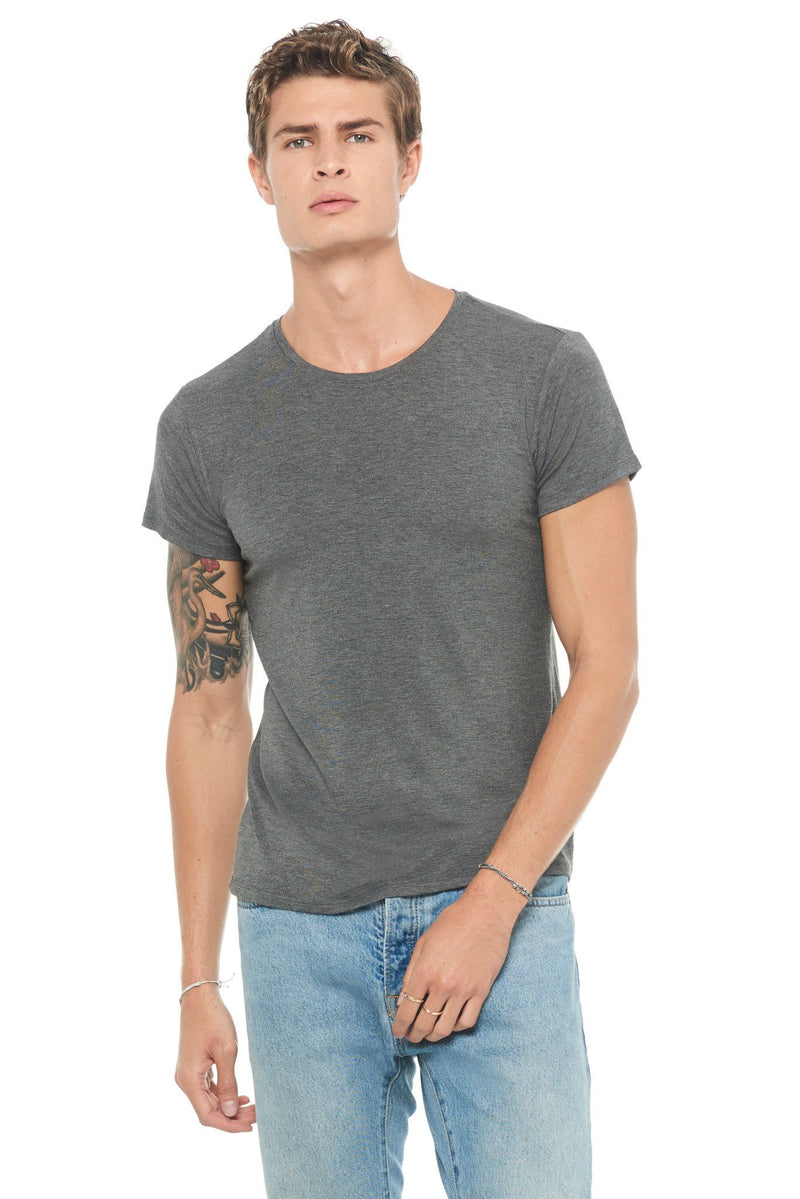 Men's Modal Crew Neck Tee — Heather Grey
