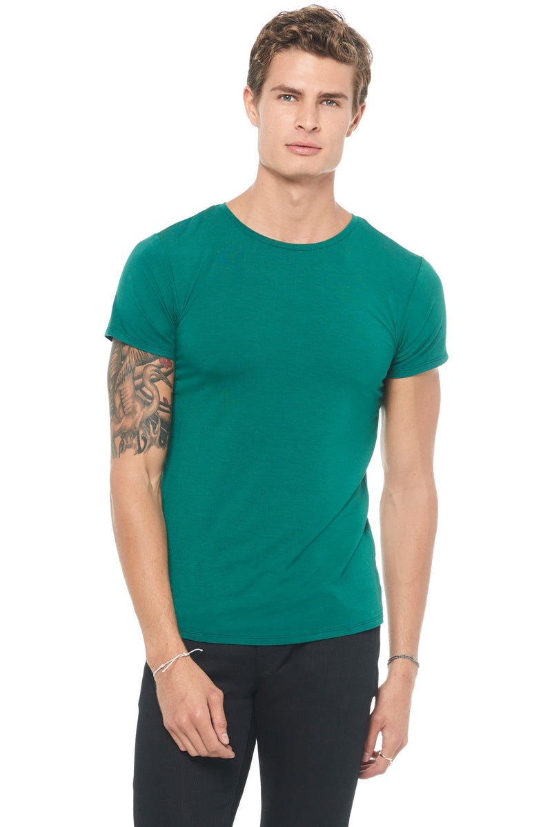 Men's Modal Crew Neck Tee — Teal