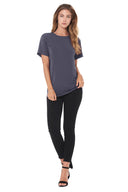 Women's Modal Crew Neck Tee - Graphite - view 2