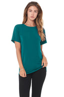 Women's Modal Crew Neck Tee - Teal - view 2