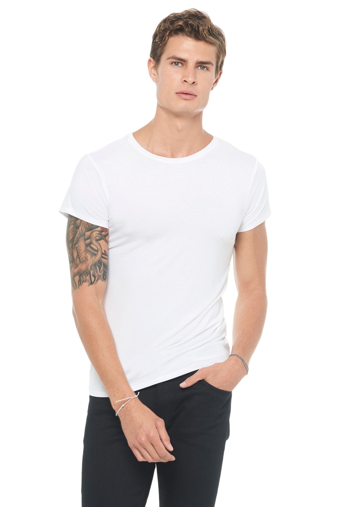 Jenkins White Modal Tee