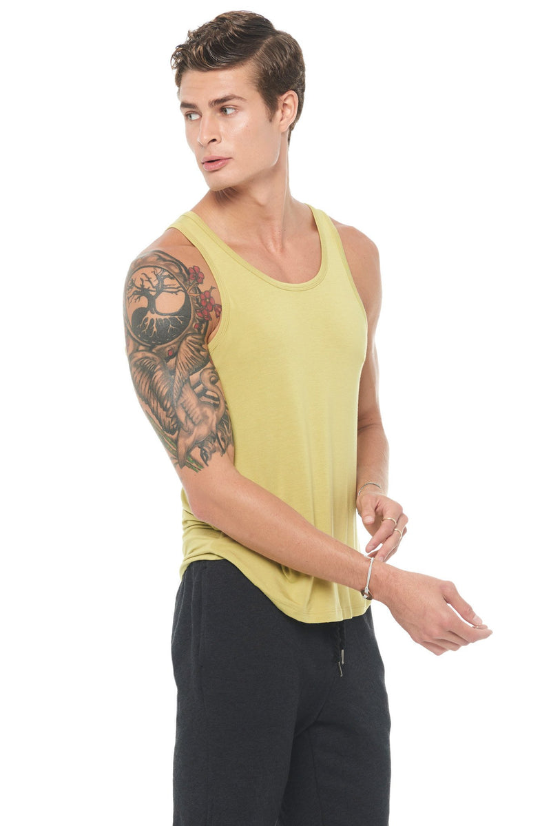 Men's Modal Scoop Neck Tank Top — Moss