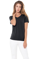 Women's Modal V-Neck Tee - Black