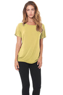 Women's Modal Wide Neck Tee - Moss