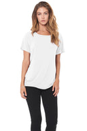 Women's Modal Wide Neck Tee - White - view 2