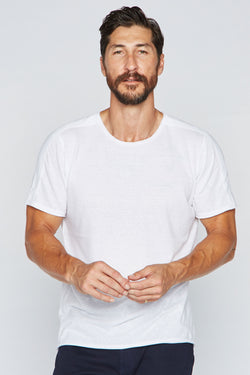 Men's Tri-Blend Patch Sleeve Tee