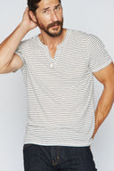 Men's Cross V-Neck Stripe Tee - view 8
