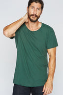 Men's Cotton Linen Patch Sleeve Tee - view 6