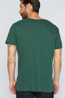 Men's Cotton Linen Patch Sleeve Tee - view 7