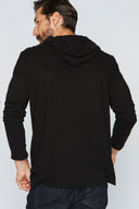 Men's Linen Blend Long Sleeve Hoodie - view 5