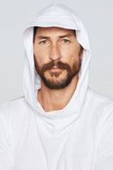 Men's 3/4 Sleeve Cowl Neck Visor Hoodie - view 24