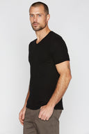 Men's Cotton Linen V-Neck Tee - view 8