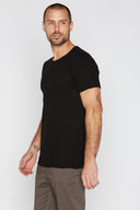 Men's Cotton Linen V-Neck Tee - view 7