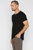 Men's Cotton Linen Patch Sleeve Tee - view 14