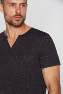 Men's Cross V-Neck Tee - Multi-Dot Black & White - view 3