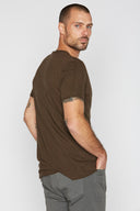 Men's Cotton Linen Patch Sleeve Tee - view 11