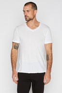 Men's Cotton Linen V-Neck Tee - view 14