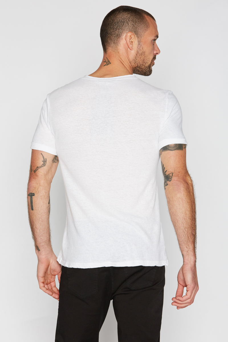 Men's Cotton Linen V-Neck Tee Shirt – Mika Jaymes