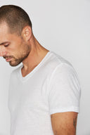 Men's Cotton Linen V-Neck Tee - view 12