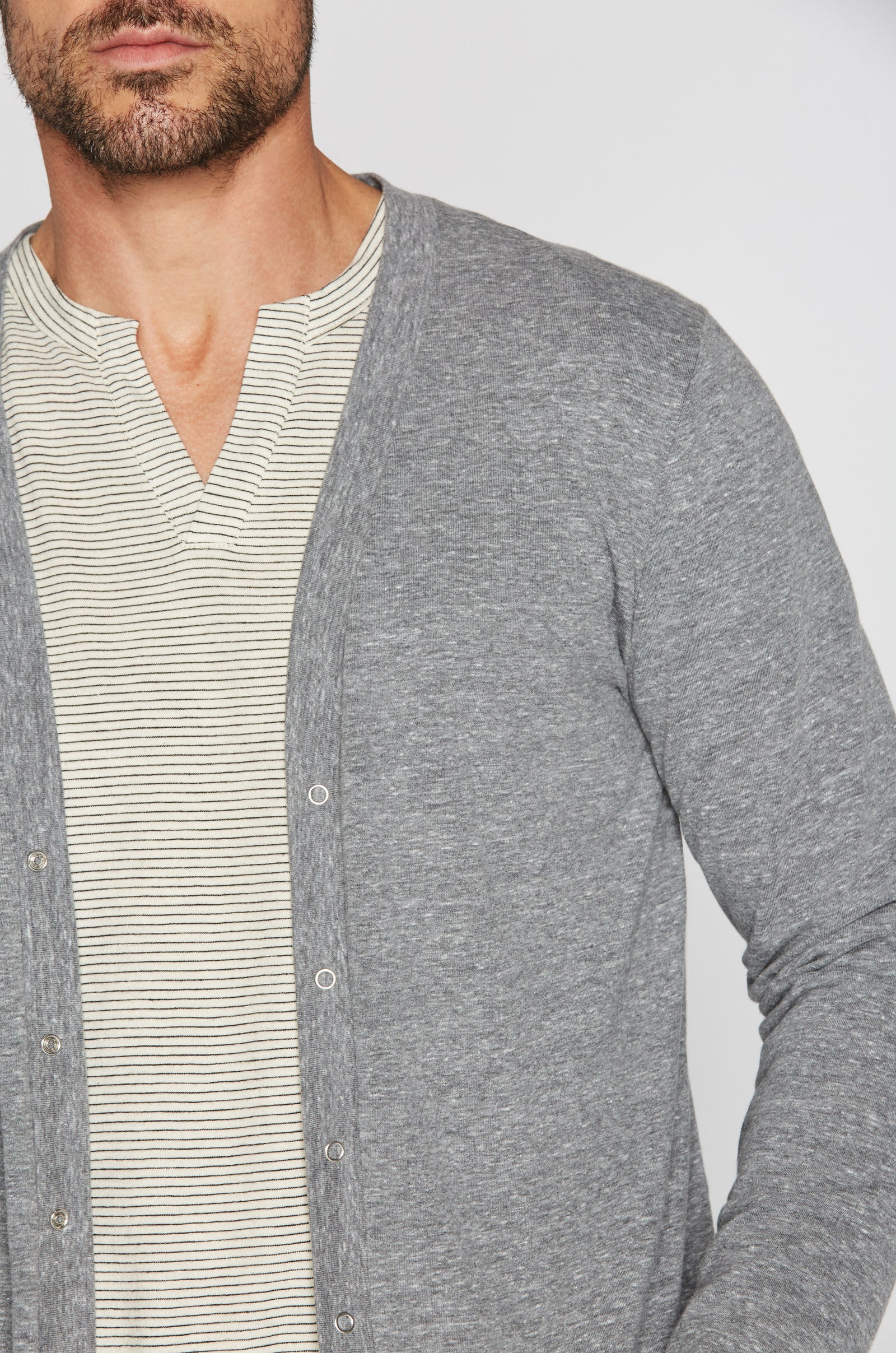 Men's Tri-Blend Cardigan Sweater – Mika Jaymes