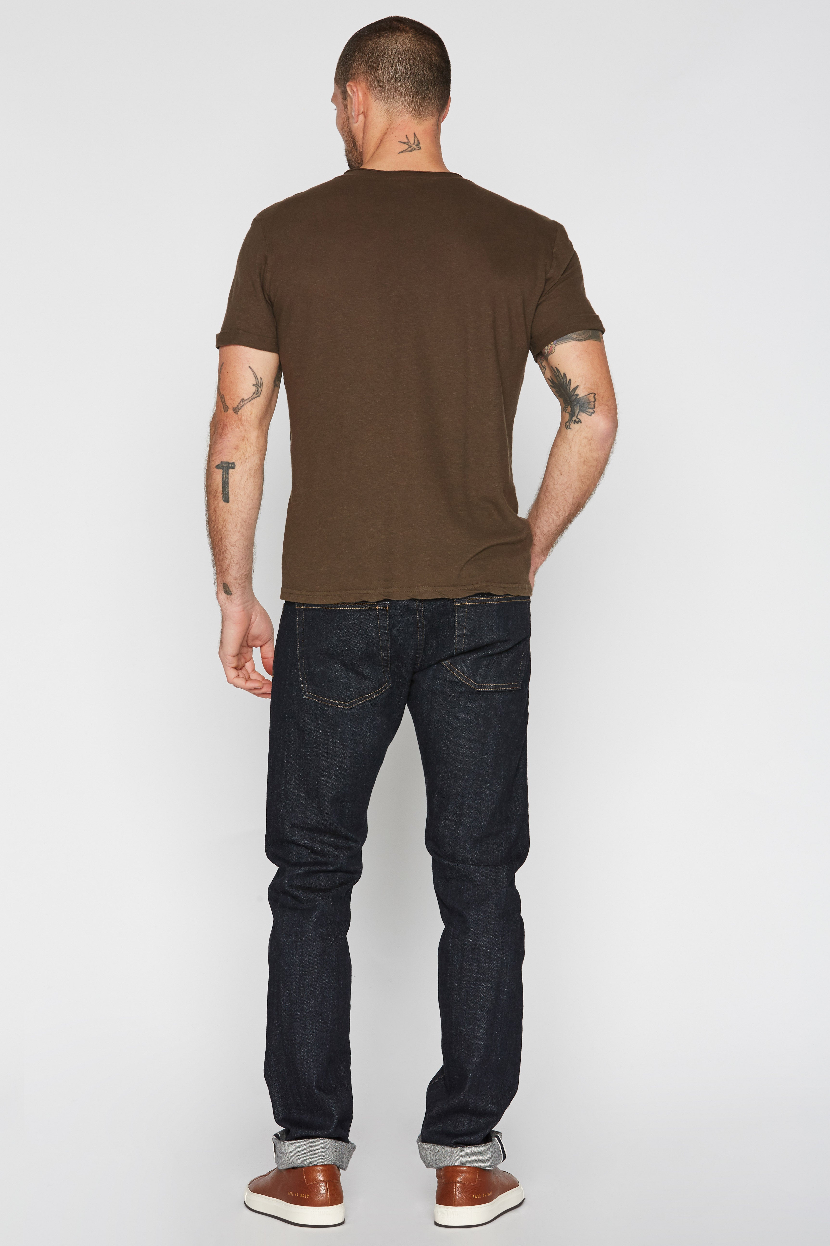 Men's Cotton Linen V-Neck Tee Shirt – Mika Jaymes