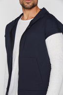Men's Performance Ponte Zip Front Sleeveless Hoodie - view 10