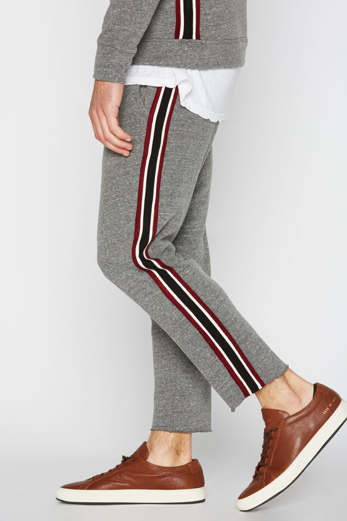 Men's French Terry Stripe Side Cut Off Pant – Mika Jaymes