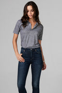 Women's Polo Shirt - Mini Stripe - view 2