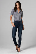 Women's Polo Shirt - Mini Stripe
