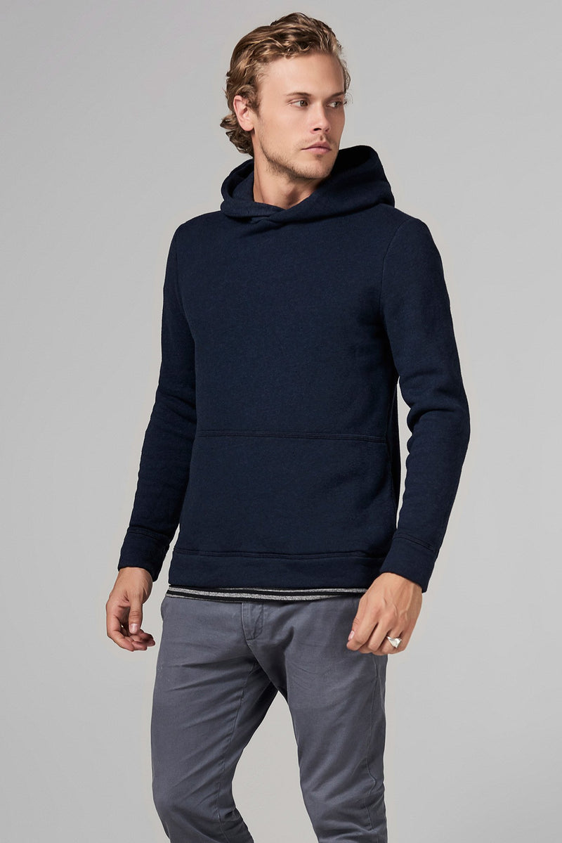 Men's French Terry Pullover Hoodie — Navy