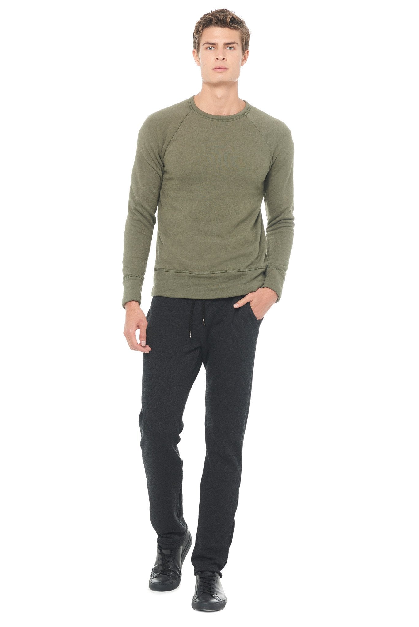 Men's French Terry Relaxed Fit Crew Neck Sweatshirt – Mika Jaymes
