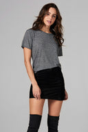 Women's Pocket Sailor Crew Neck Tee - Thin Stripe - view 3