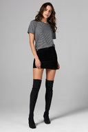 Women's Pocket Sailor Crew Neck Tee - Thin Stripe